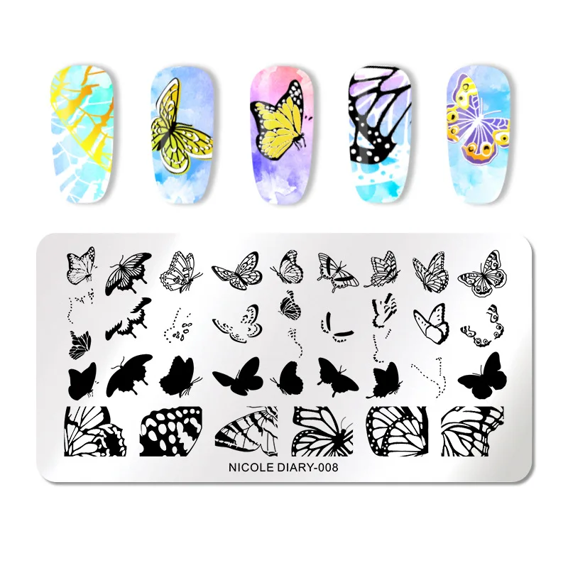 3D Nail Stamping Plates Flowers line butterfly Animals Stamp Plate Stainless Steel Nail Design DIY Stencil Tools
3D Nail Stamping Plates Flowers line butterfly Animals Stamp Plate Stainless Steel Nail Design DIY Stencil Tools