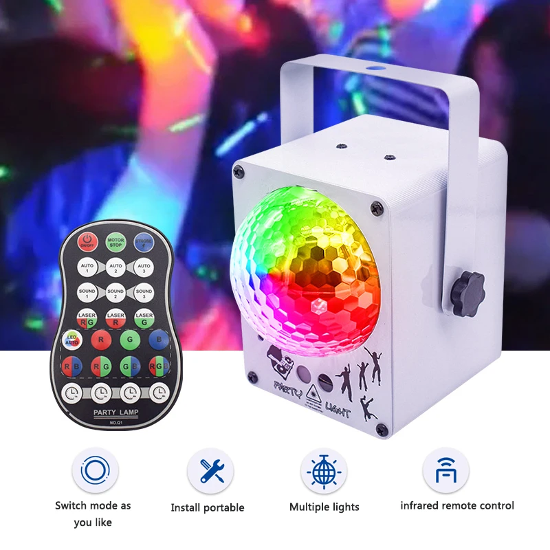 DJ Disco Laser Lights 60 patterns Projector LED Party Lights With Sound Activate Timing Stage Light For Karaoke Dance Party
DJ Disco Laser Lights 60 patterns Projector LED Party Lights With Sound Activate Timing Stage Light For Karaoke Dance Party
