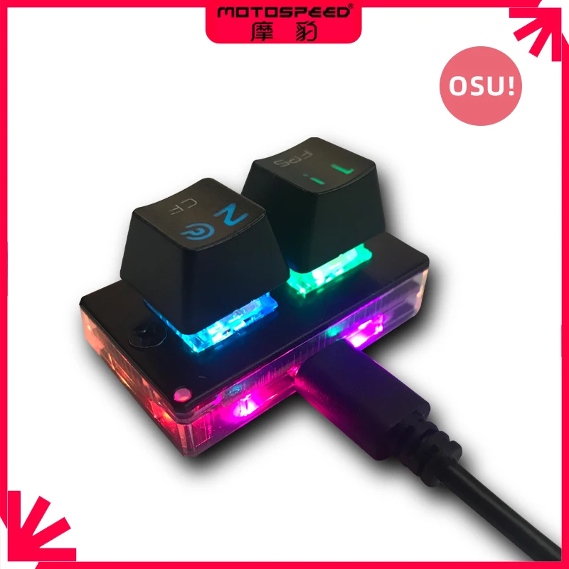 Клавиатура Motospeed K2 OSU Проводная Механическая со съемной RGB Подсветкой - купить по