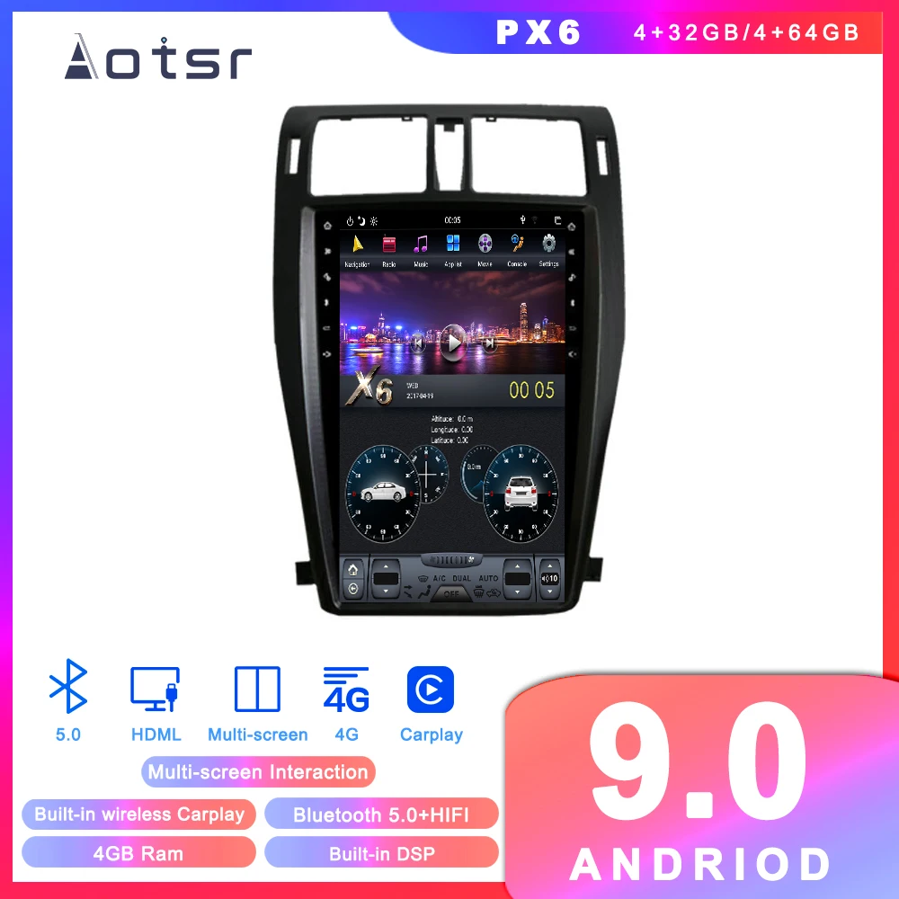 Автомобильный GPS-навигатор Tesla style, Android 9,0, для Toyota Crown 2010-2015, 13-е, Авторадио, стерео, записывающее устройство, вертикальный экран
Автомобильный GPS-навигатор Tesla style, Android 9,0, для Toyota Crown 2010-2015, 13-е, Авторадио, стерео, записывающее устройство, вертикальный экран