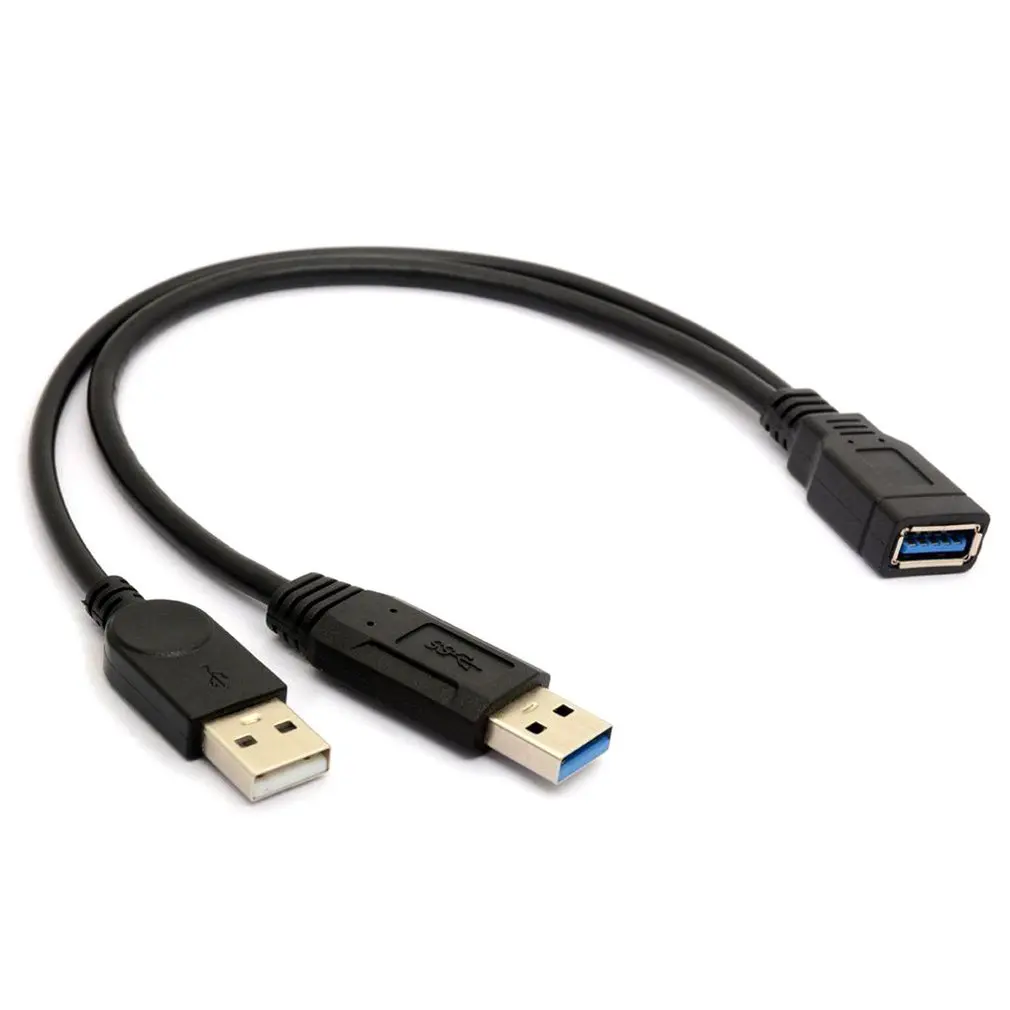 0 3 MUSB Женский к двойному USB Мужской дополнительная мощность данных Y удлинитель