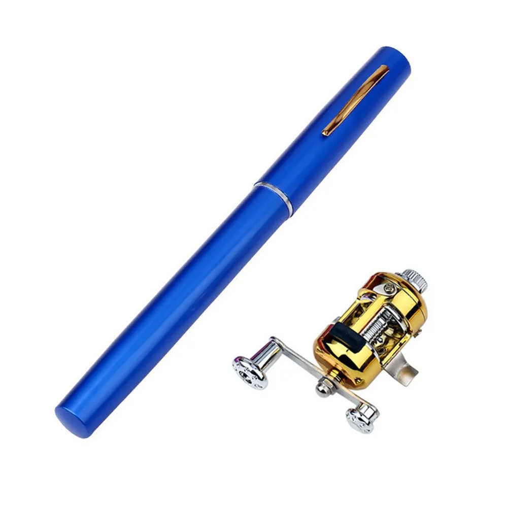 Portable Pen-type Mini Fishing Rod Pole Pen Shape Folded Fishing Rod With Reel Wheel Metal+ABS Non-slip Handle Long-term Use
Portable Pen-type Mini Fishing Rod Pole Pen Shape Folded Fishing Rod With Reel Wheel Metal+ABS Non-slip Handle Long-term Use