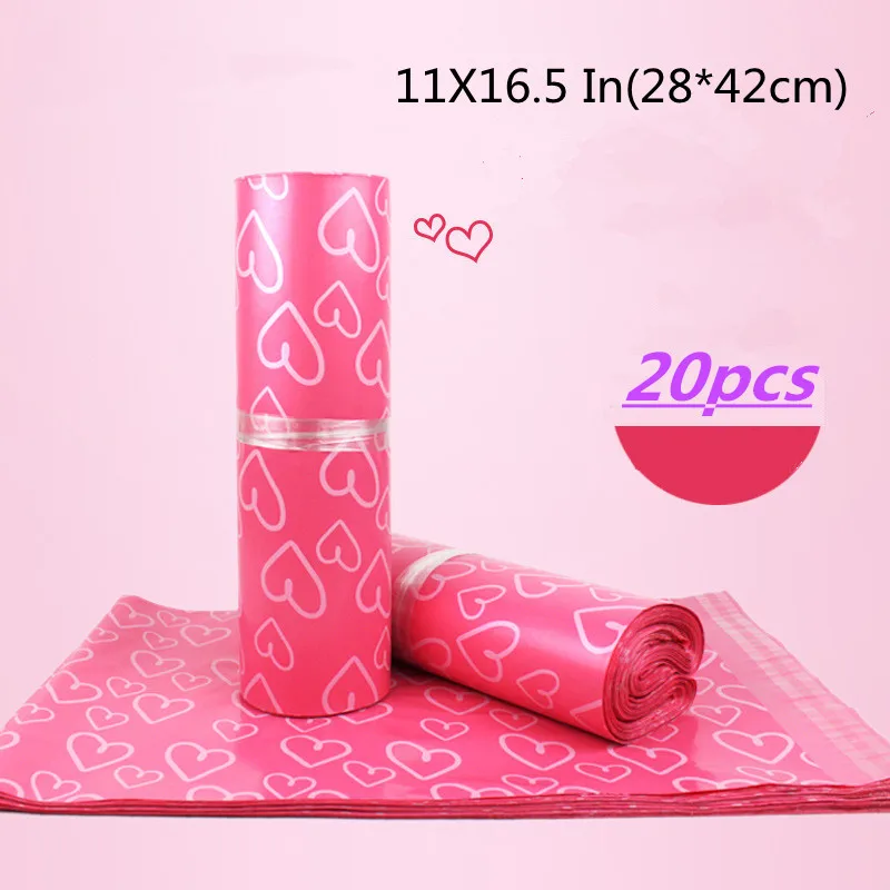 20Pcs Pink Self-adhesive Post Mailing Envelope Pouches Girl Gift Storage Bag Parcel Courier Bag Size 11X16.5 Inches
20Pcs Pink Self-adhesive Post Mailing Envelope Pouches Girl Gift Storage Bag Parcel Courier Bag Size 11X16.5 Inches