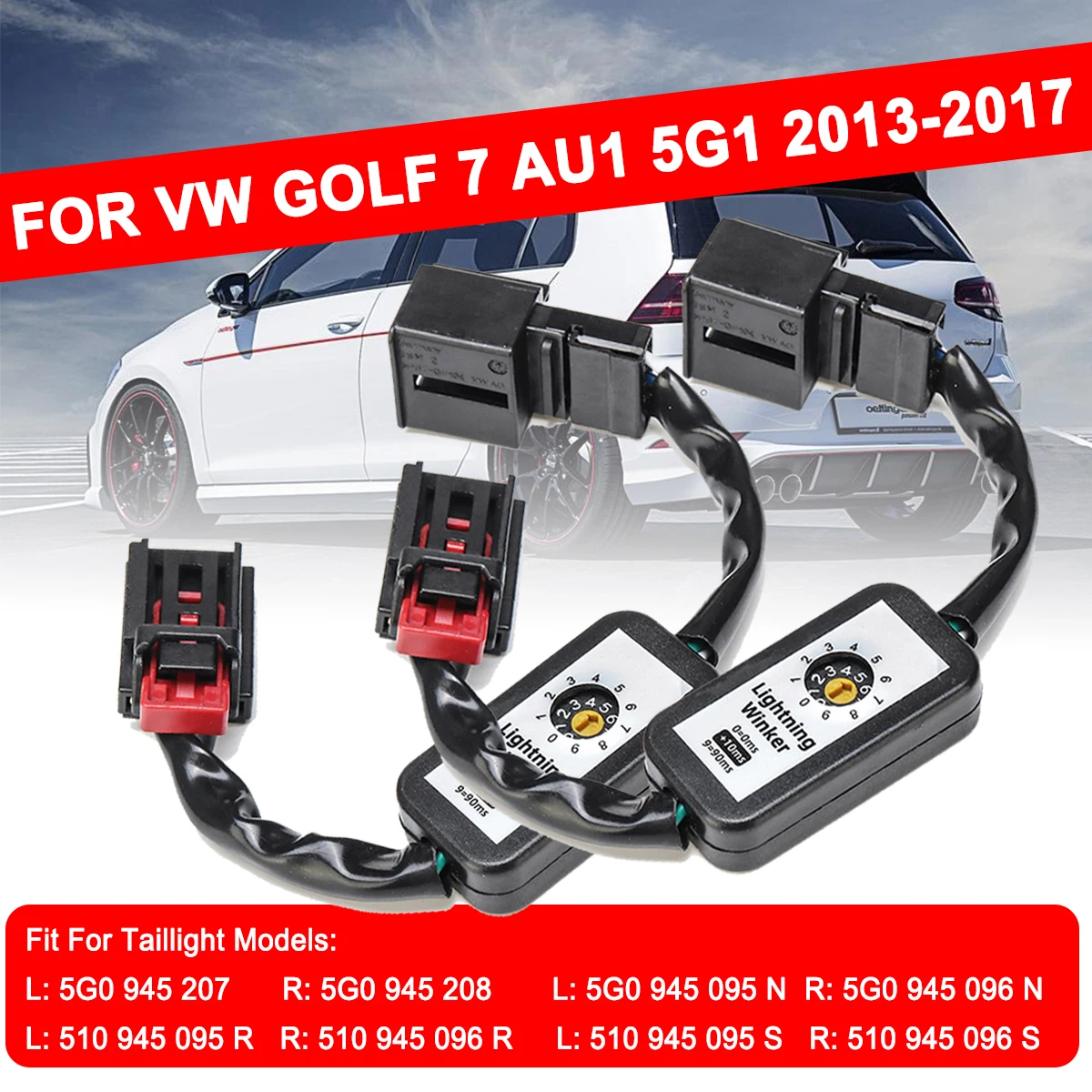 For Volkswagen VW Golf 7 2Pcs Dynamic Turn Signal Indicator LED Taillight Add-on Module Cable Wire Harnes Left&Right Tail Light
For Volkswagen VW Golf 7 2Pcs Dynamic Turn Signal Indicator LED Taillight Add-on Module Cable Wire Harnes Left&Right Tail Light
