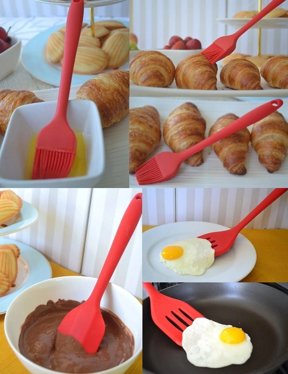 2021 Best Selling Flexible Kitchen Accessories Silicone Baking Utensil 6pcs Silicone Spatula Set
2021 Best Selling Flexible Kitchen Accessories Silicone Baking Utensil 6pcs Silicone Spatula Set