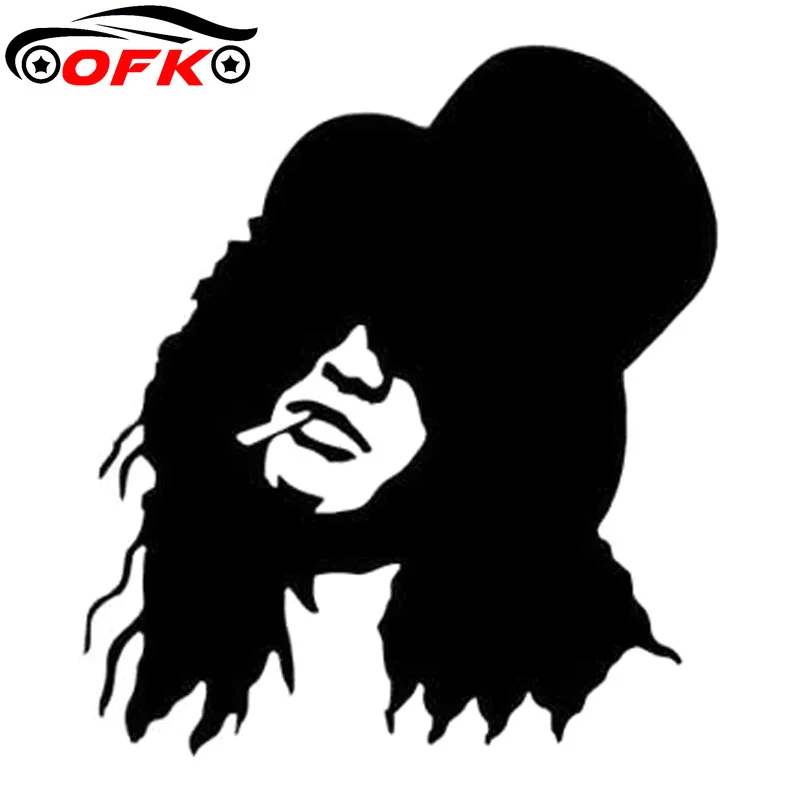 Slash Guns N' Roses Fashion Stickers Decals Car Styling Vinyl Black/Silver 15.5cm*13.8cm
Slash Guns N' Roses Fashion Stickers Decals Car Styling Vinyl Black/Silver 15.5cm*13.8cm
