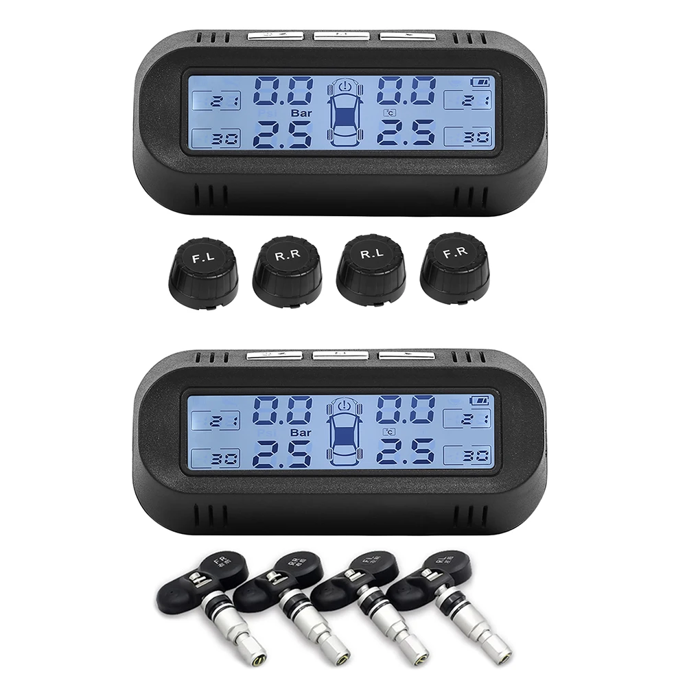 Multi-functional Classic Texture Practical Solar Car TPMS LCD Display Tire Pressure Monitoring System with 4 Sensors
Multi-functional Classic Texture Practical Solar Car TPMS LCD Display Tire Pressure Monitoring System with 4 Sensors