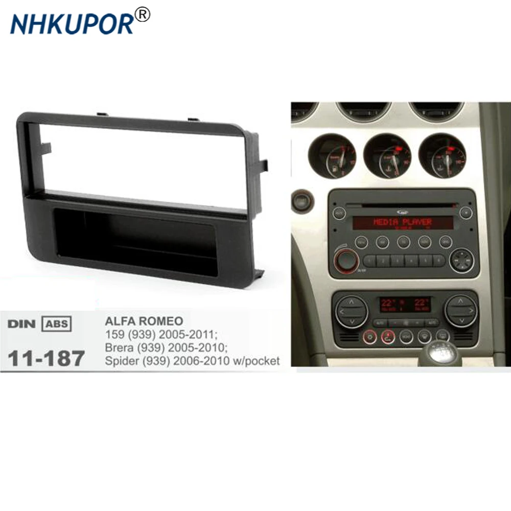 11-187 однодиновая Автомобильная радиоустановка Fascia Для ALFA ROMEO 159 Brera 2005-2010 Spider (939) 2006-2010 w/комплект карманной автомобильной рамы
11-187 однодиновая Автомобильная радиоустановка Fascia Для ALFA ROMEO 159 Brera 2005-2010 Spider (939) 2006-2010 w/комплект карманной автомобильной рамы