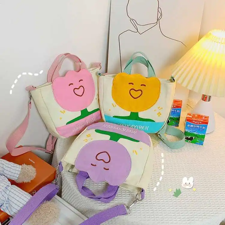 Little fresh cute cartoon funny personality flower soft girl student color contrast Canvas Shoulder Bag Messenger Bag
Little fresh cute cartoon funny personality flower soft girl student color contrast Canvas Shoulder Bag Messenger Bag