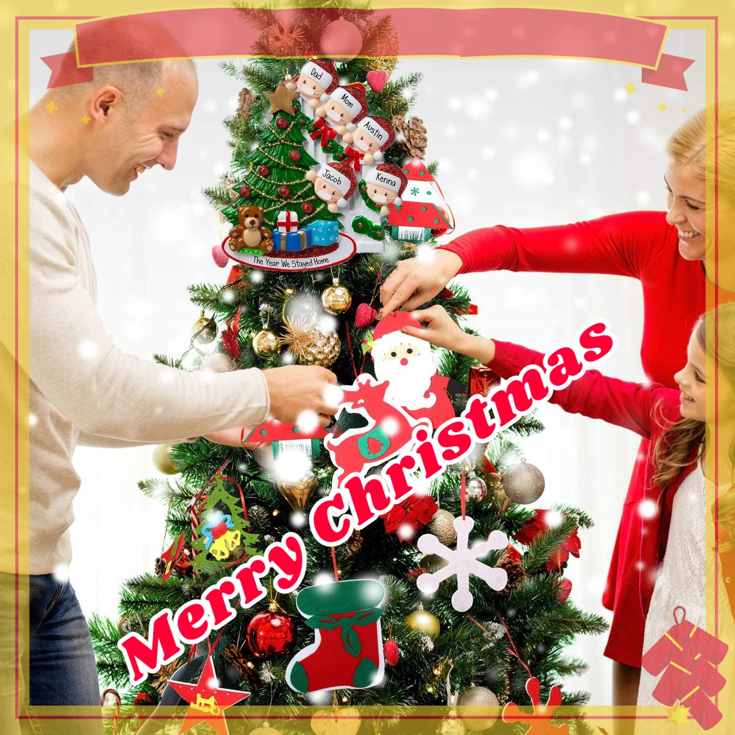 2021 Christmas Decorations for Home Personalized Family Christmas Tree Ornament PVC Tree Hanging Survived Family Pendant DIY
2021 Christmas Decorations for Home Personalized Family Christmas Tree Ornament PVC Tree Hanging Survived Family Pendant DIY