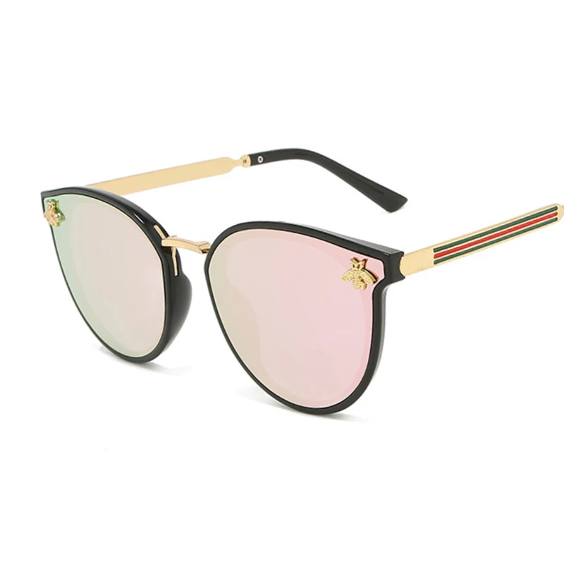 Фото Солнцезащитные очки кошачий глаз женские Модные Винтажные зеркальные солнечные