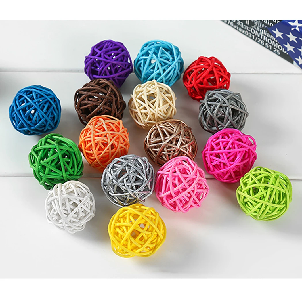 20PCS 3CM Cat Rattan Balls Random Color Ball Toy Cat Funny Interactive Toys Cat Chase Toy Pet Throwing Ball Toy Dorakitten
20PCS 3CM Cat Rattan Balls Random Color Ball Toy Cat Funny Interactive Toys Cat Chase Toy Pet Throwing Ball Toy Dorakitten