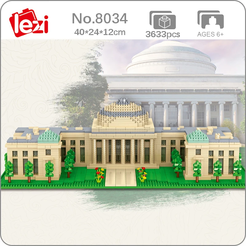 Lezi 8034 World Architecture USA MIT University School 3D Model DIY Mini Diamond Blocks Bricks Building Toy for Children no Box
Lezi 8034 World Architecture USA MIT University School 3D Model DIY Mini Diamond Blocks Bricks Building Toy for Children no Box