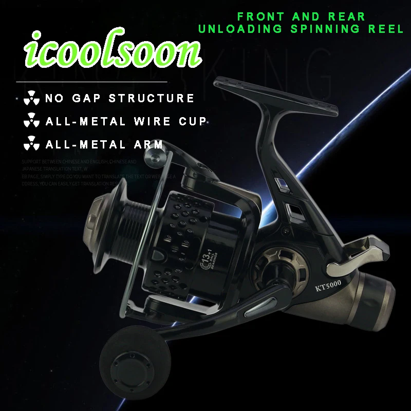 ICOOLSOONdouble unloading before & after brake carp gear kastking salt water spinning fishing reel wheel baitcaster
ICOOLSOONdouble unloading before & after brake carp gear kastking salt water spinning fishing reel wheel baitcaster