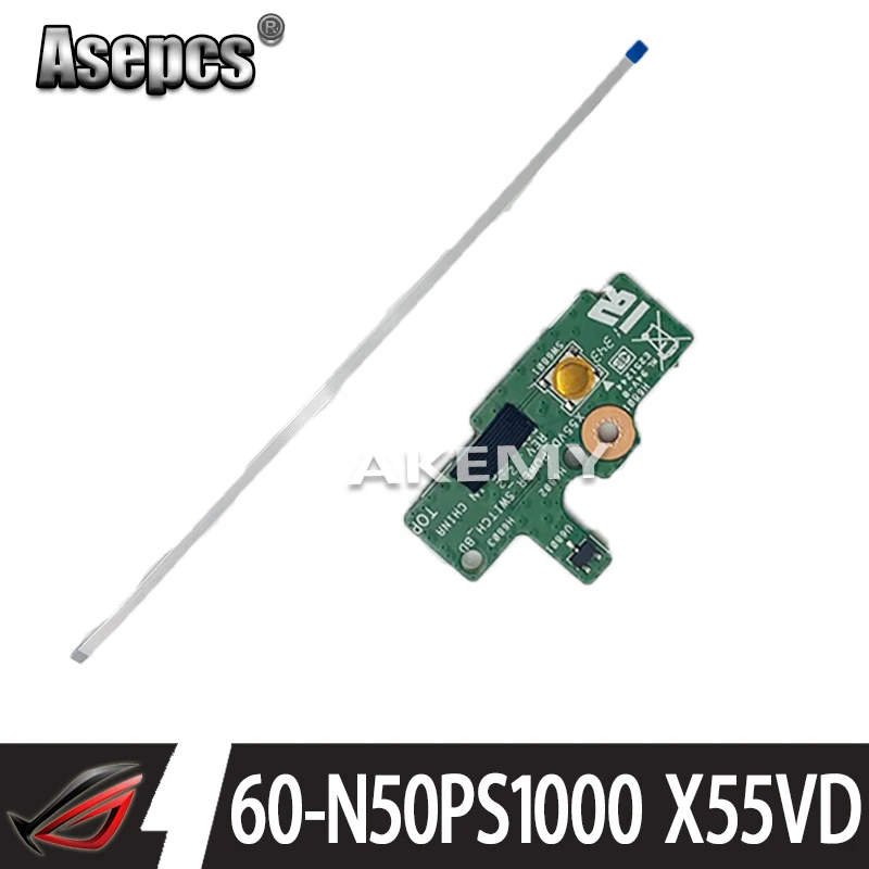 Asepcs оригинальный для For Asus X55C X55VD кнопочный переключатель питания плата с кабелем