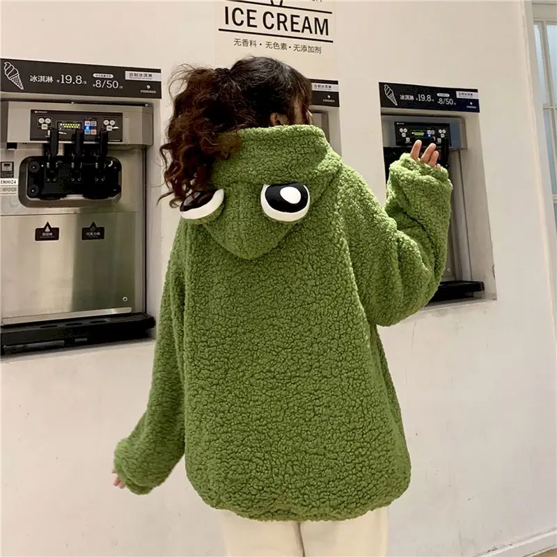 parka autumn and winter 2020 small fresh and cute age reduction hooded thickened lamb wool student long-sleeved cotton jacket
parka autumn and winter 2020 small fresh and cute age reduction hooded thickened lamb wool student long-sleeved cotton jacket