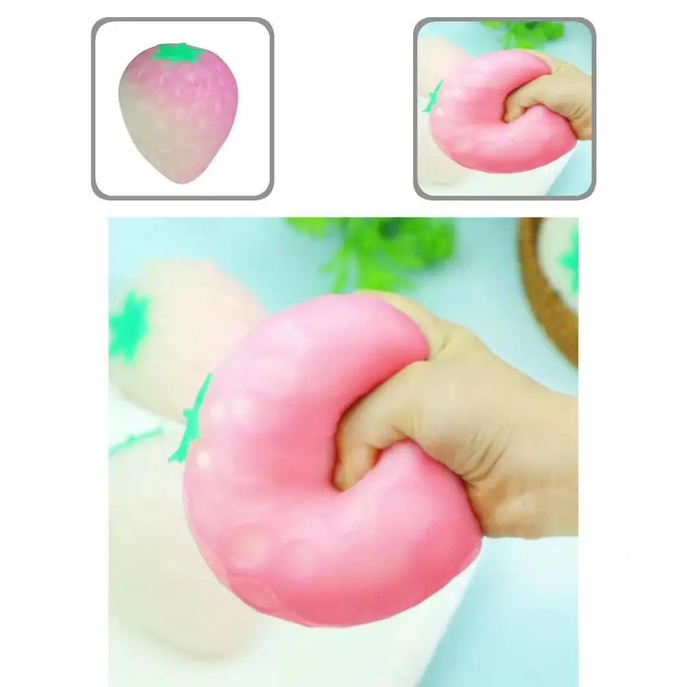 Long-term Use Universal Fruit Strawberry Fidget Toys Finger Toy Squeeze Strawberry Quick Recovery for Office
Long-term Use Universal Fruit Strawberry Fidget Toys Finger Toy Squeeze Strawberry Quick Recovery for Office