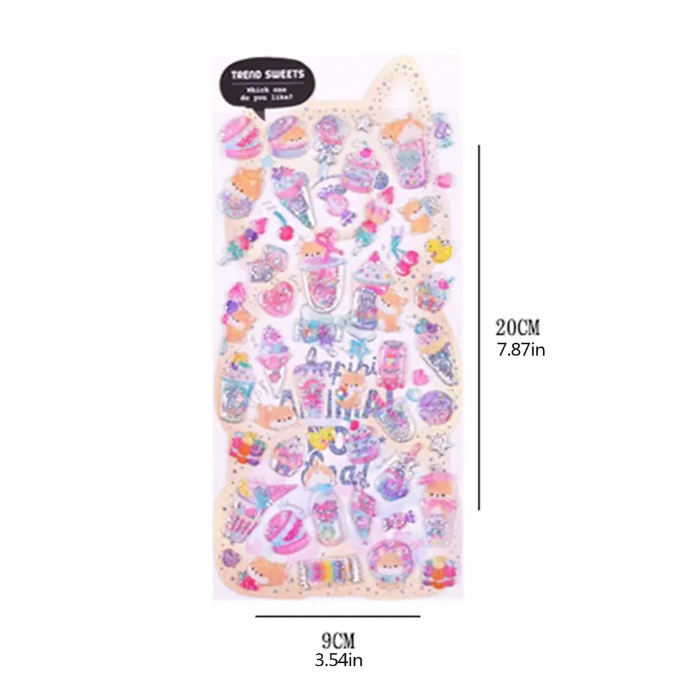 Kawaii Japanese Glittering Sugar Candy 3D PVC Stickers Scrapbooking Diy Bullet Journal Cute Diary Stationery Sticker Sheet
Kawaii Japanese Glittering Sugar Candy 3D PVC Stickers Scrapbooking Diy Bullet Journal Cute Diary Stationery Sticker Sheet
