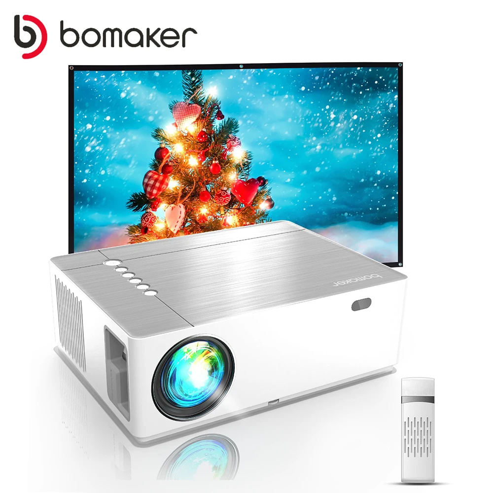 Светодиодный проектор BOMAKER, 300 ANSI люмен, Wi-Fi, Full HD 1080P, 300 дюйма, большой экран, проектор, 3D домашний кинотеатр, умный видеоплеер
Светодиодный проектор BOMAKER, 300 ANSI люмен, Wi-Fi, Full HD 1080P, 300 дюйма, большой экран, проектор, 3D домашний кинотеатр, умный видеоплеер