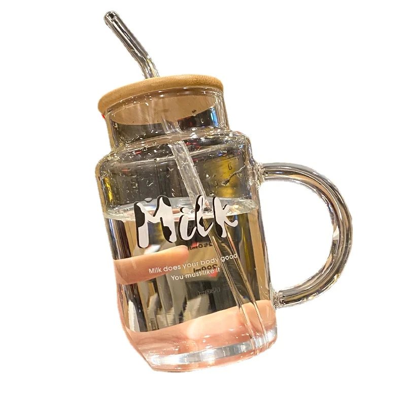 Cute Mug with Lid Glass Breakfast Cup Coffee Tea Milk Mug Cups with Lids and Straws Wholesale Friend Gift juice tasse kawaii A
Cute Mug with Lid Glass Breakfast Cup Coffee Tea Milk Mug Cups with Lids and Straws Wholesale Friend Gift juice tasse kawaii A