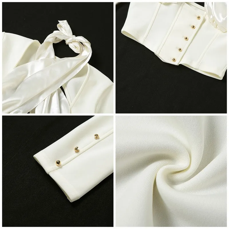 Mozision Patchwork Backless Women Blouse Long Sleeve Buttons Halter Shirts Top Summer Sexy Elegant Hollow Out Ladies Shirts
Mozision Patchwork Backless Women Blouse Long Sleeve Buttons Halter Shirts Top Summer Sexy Elegant Hollow Out Ladies Shirts