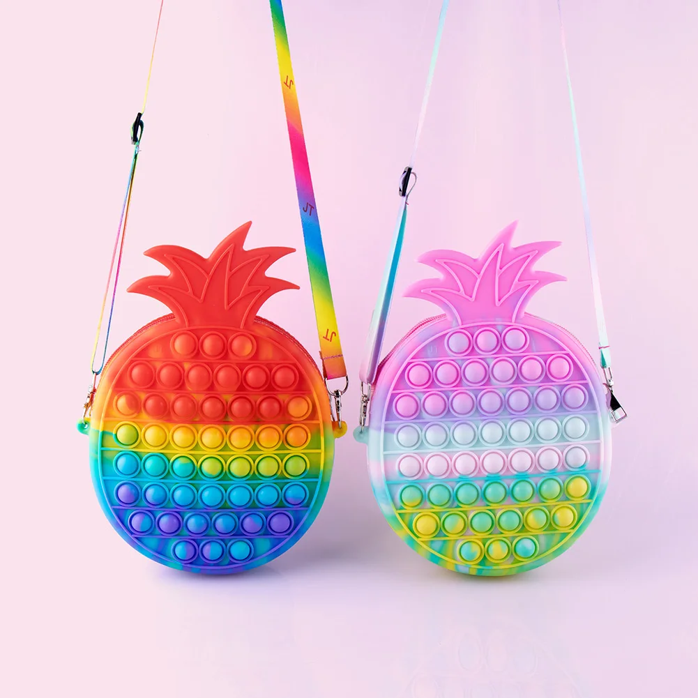 Anti-Stress Pineapple Push Bubble Shoulder Bag Decompression Toy Finger Press Crossbody Bag Single Shoulder Pouch
Anti-Stress Pineapple Push Bubble Shoulder Bag Decompression Toy Finger Press Crossbody Bag Single Shoulder Pouch