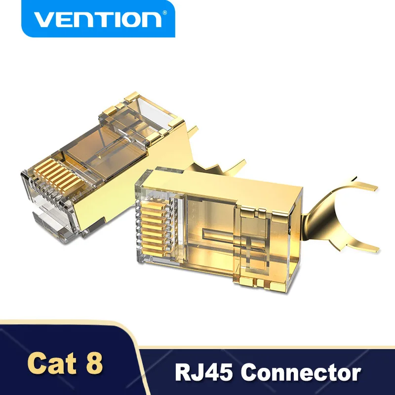 Vention 100 шт/упаковка Rj45 Cannector Cat8 8P8C модульный Ethernet кабель с позолоченным разъемом Cat 8 ОБЖИМНАЯ сеть RJ 45 щипцы
Vention 100 шт/упаковка Rj45 Cannector Cat8 8P8C модульный Ethernet кабель с позолоченным разъемом Cat 8 ОБЖИМНАЯ сеть RJ 45 щипцы
