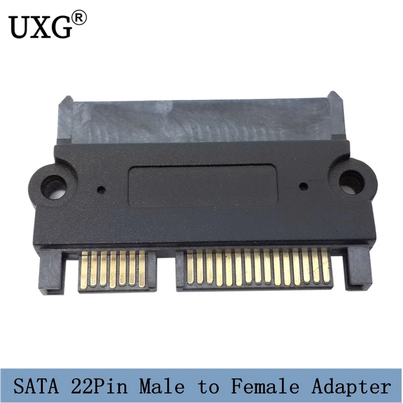 3.5" & 2.5inch SATA 22Pin 7+15 Male to SATA 22P 7+15 Female extension convertor adapter with screw holes
3.5" & 2.5inch SATA 22Pin 7+15 Male to SATA 22P 7+15 Female extension convertor adapter with screw holes