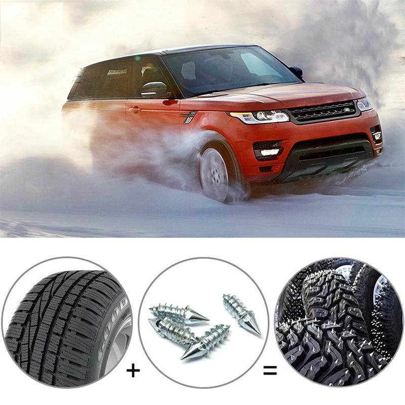 100Pcs Length 27mm Anti Skid Tire Screw Car Tires Studs Spikes Wheel Snow Chains For Car Vehicle Truck Motorcycle Accessories
100Pcs Length 27mm Anti Skid Tire Screw Car Tires Studs Spikes Wheel Snow Chains For Car Vehicle Truck Motorcycle Accessories