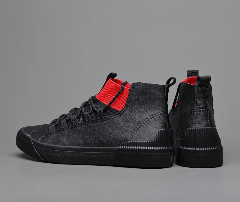 2020 New Men's Leather Shoes Men Boots Korean Black High Top Shoes Men Wear-resisting Loafers Designer Leisure Vulcanized shoes
2020 New Men's Leather Shoes Men Boots Korean Black High Top Shoes Men Wear-resisting Loafers Designer Leisure Vulcanized shoes