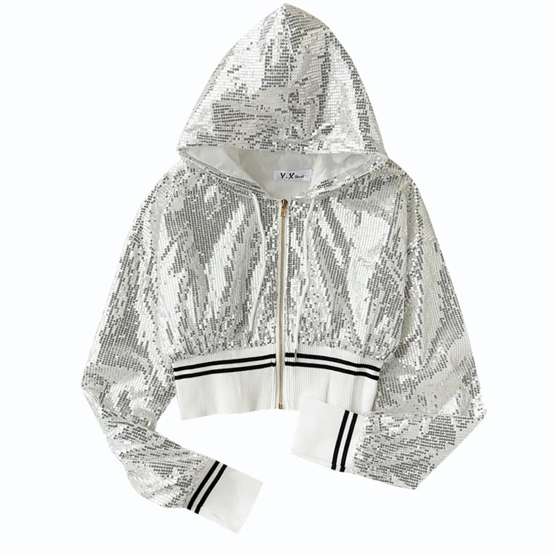 Short Jacket Female Autumn Streetwear New Korean Student's Sequins Caps Long Sleeve Jackets Ins Fashion Coat Casaco Feminino
Short Jacket Female Autumn Streetwear New Korean Student's Sequins Caps Long Sleeve Jackets Ins Fashion Coat Casaco Feminino