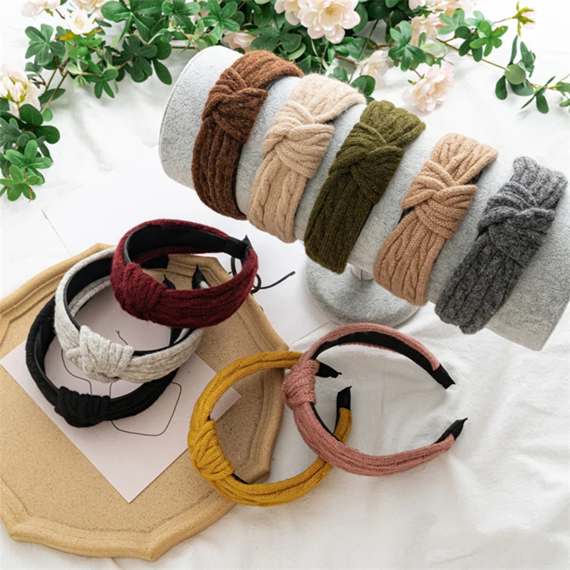 Vintage Thick Women Wide Hairband Knitted Headband Cross Knotted Head Hoop Girls HAir Bands Accessories Hair Hoop Headwear
Vintage Thick Women Wide Hairband Knitted Headband Cross Knotted Head Hoop Girls HAir Bands Accessories Hair Hoop Headwear