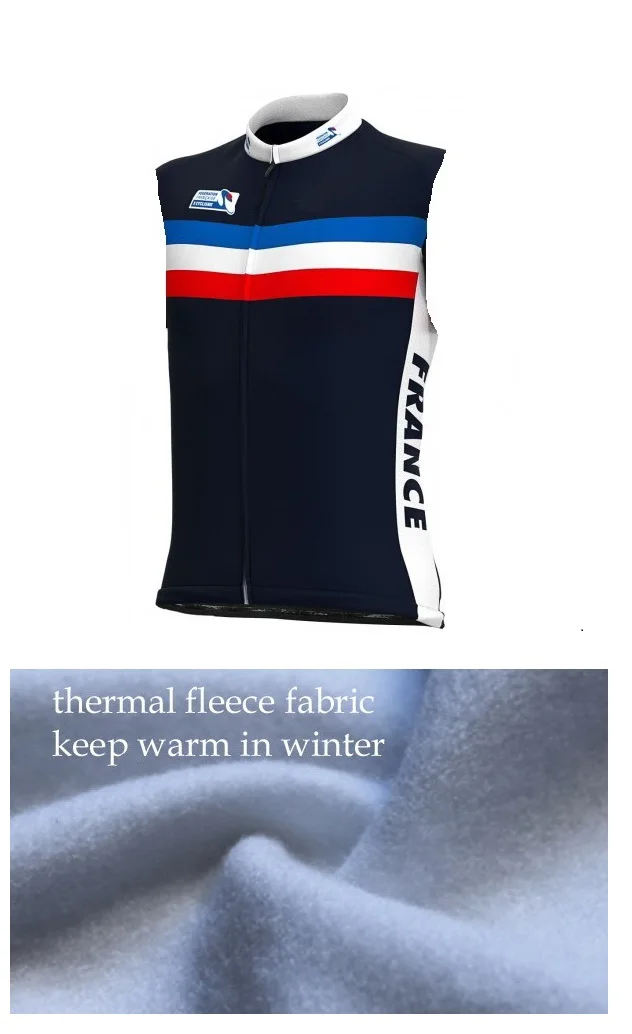 WINTER FLEECE THERMAL 2020 FRANCE NATIONAL TEAM ONLY SLEEVLESS VEST CYCLING JERSEY WEAR ROPA CICLISMO SIZE XS-4XL
WINTER FLEECE THERMAL 2020 FRANCE NATIONAL TEAM ONLY SLEEVLESS VEST CYCLING JERSEY WEAR ROPA CICLISMO SIZE XS-4XL
