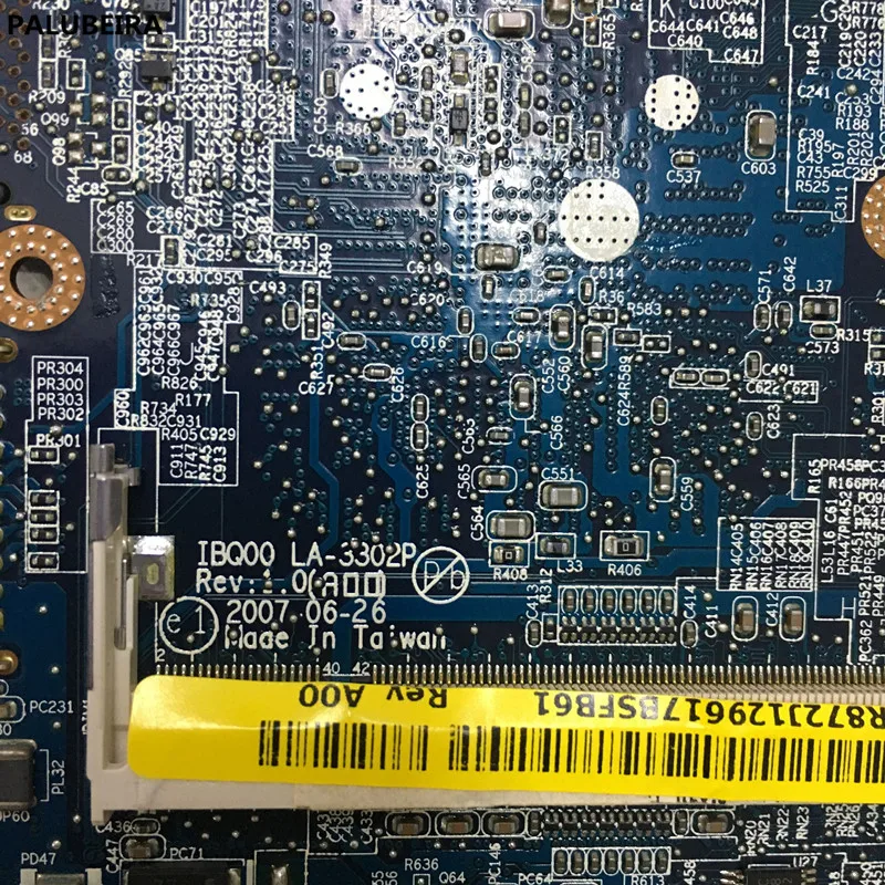 Материнская плата PALUBEIRA D630 материнская для ноутбука Dell Latitude DDR2 LA-3302P 0R872J CN-0R872J 0PN302