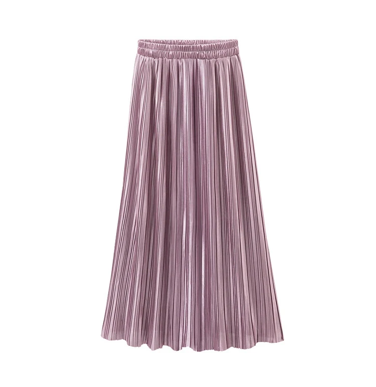 Silver Gold Velvet Pleated Skirt Womens Vintage High Waist Skirt 2019 Winter Long Warm Skirts Mori Girls Metallic Skirt Female
Silver Gold Velvet Pleated Skirt Womens Vintage High Waist Skirt 2019 Winter Long Warm Skirts Mori Girls Metallic Skirt Female