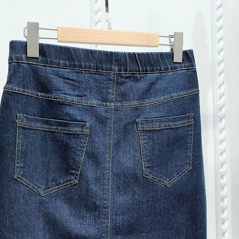 Siskakia Women's Denim Skirt Long Black Single-breasted Bodycon High waist Elastic Maxi Skirts Fall 2019 Ins New with 2 Pockets
Siskakia Women's Denim Skirt Long Black Single-breasted Bodycon High waist Elastic Maxi Skirts Fall 2019 Ins New with 2 Pockets
