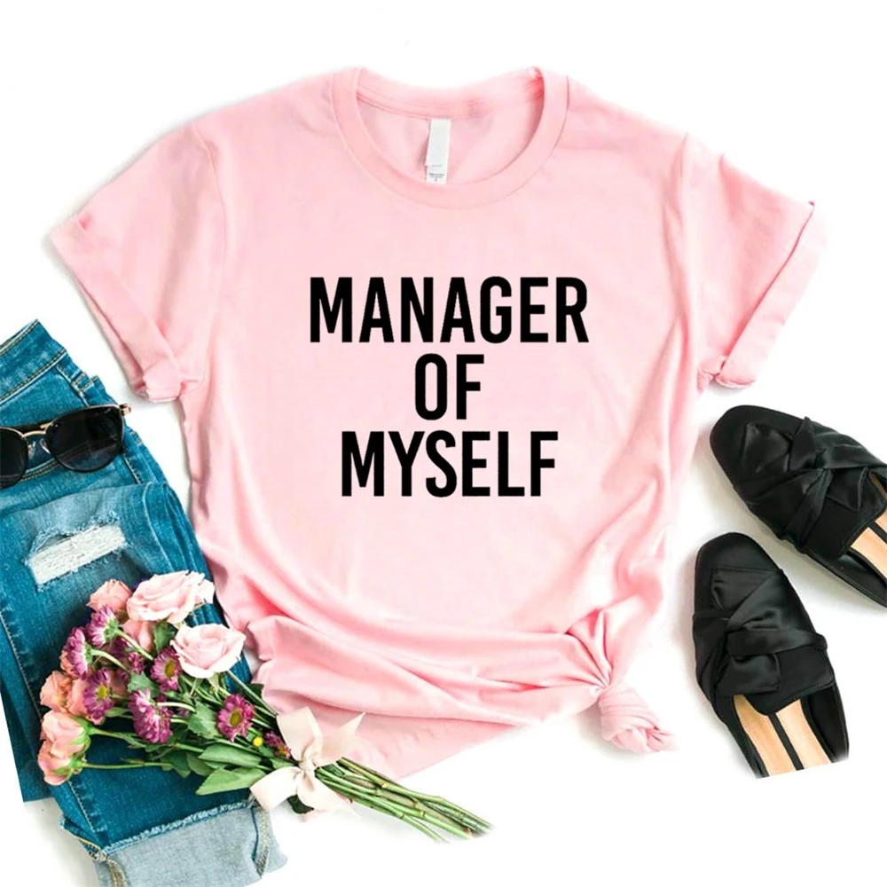Manager Of Myself Print Women Tshirts Casual Funny T Shirt For Lady Top Tee Hipster 6 Color
Manager Of Myself Print Women Tshirts Casual Funny T Shirt For Lady Top Tee Hipster 6 Color