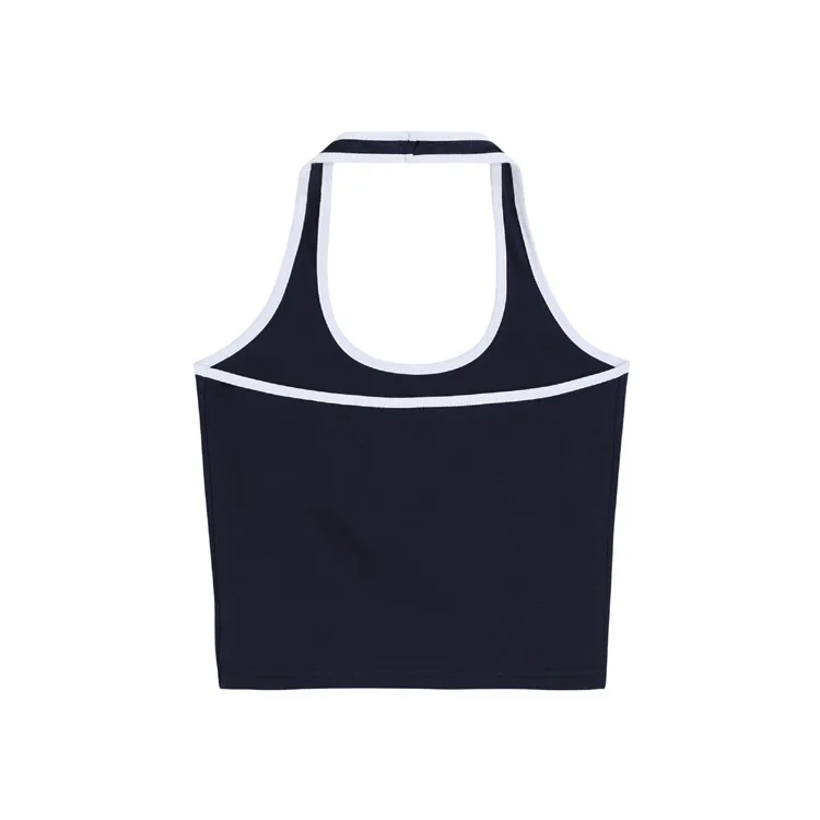 Retro halter vest women's outer wear sexy wind suspenders with a bottoming sleeveless top women's summer 
Retro halter vest women's outer wear sexy wind suspenders with a bottoming sleeveless top women's summer