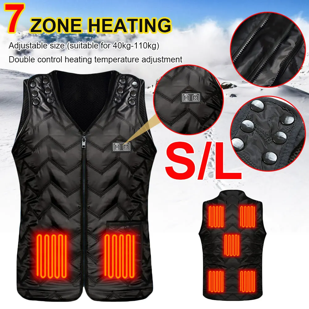5/7 Zone Heating Vest Dual Control Switch USB Charging Smart Heating Clothe Electric Constant Temperature Winter Warm Men's vest
5/7 Zone Heating Vest Dual Control Switch USB Charging Smart Heating Clothe Electric Constant Temperature Winter Warm Men's vest