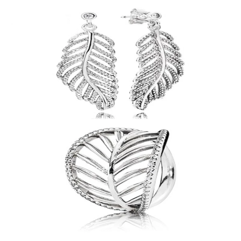 NEW100% 925 sterling silver leaf leaves zircon hollow elegant ring elegant and elegant ear studs factory outlet
NEW100% 925 sterling silver leaf leaves zircon hollow elegant ring elegant and elegant ear studs factory outlet