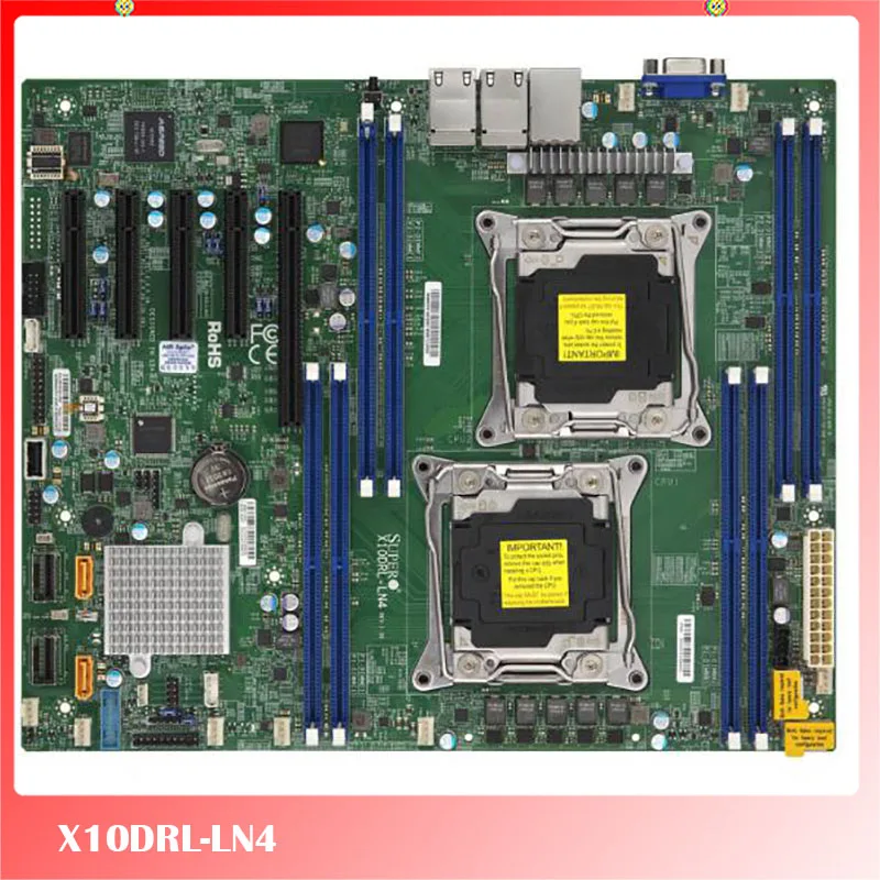 Оригинальная Серверная материнская плата для Supermicro X10DRL-LN4 LGA1150 C612 IPMI LGA 2011 хорошее