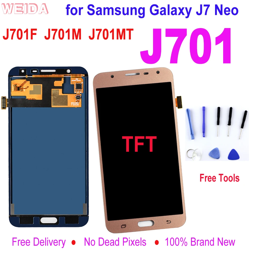 5.5'' LCD For SAMSUNG Galaxy J7 Neo LCD Display J701 J701F J701M J701MT Touch Screen LCD Assembly Replacement Parts
5.5'' LCD For SAMSUNG Galaxy J7 Neo LCD Display J701 J701F J701M J701MT Touch Screen LCD Assembly Replacement Parts