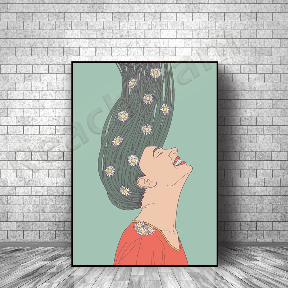Daisy Woman Poster, Daisy Art Retro Flower Female Modern Flower Wall Art Feminism Poster, Female Wall Art
Daisy Woman Poster, Daisy Art Retro Flower Female Modern Flower Wall Art Feminism Poster, Female Wall Art
