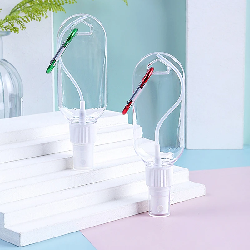 50ML Travel Plastic Transparent Bottling With Carabiner Portable Packaging Bottle
50ML Travel Plastic Transparent Bottling With Carabiner Portable Packaging Bottle