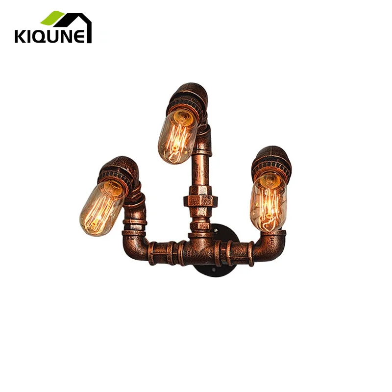 LOFT Retro Industrial Iron Water Pipe Wall Lamp LED Creative Personality Three-Headed Lamp Bar Cafe Restaurant Decorative Light
LOFT Retro Industrial Iron Water Pipe Wall Lamp LED Creative Personality Three-Headed Lamp Bar Cafe Restaurant Decorative Light