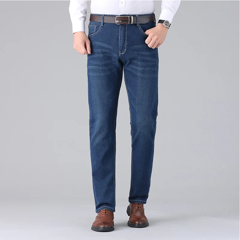 2021 stretch slim jeans spring and autumn new men's advanced classic denim blue large size business urban overalls pants
2021 stretch slim jeans spring and autumn new men's advanced classic denim blue large size business urban overalls pants