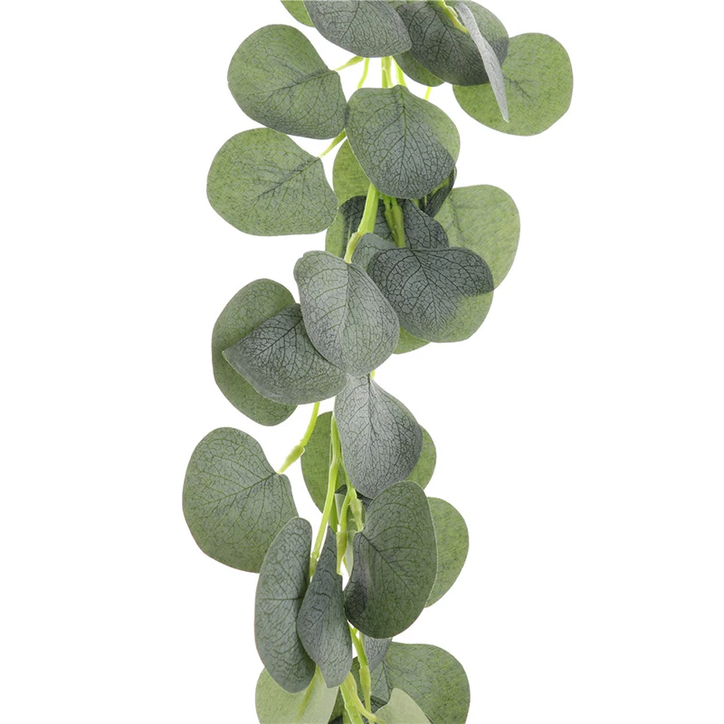 Artificial Green Eucalyptus Garland Leaves Vine Fake Vines Rattan Artificial Plants for Wedding Party Backdrop Arch Home Wall
Artificial Green Eucalyptus Garland Leaves Vine Fake Vines Rattan Artificial Plants for Wedding Party Backdrop Arch Home Wall