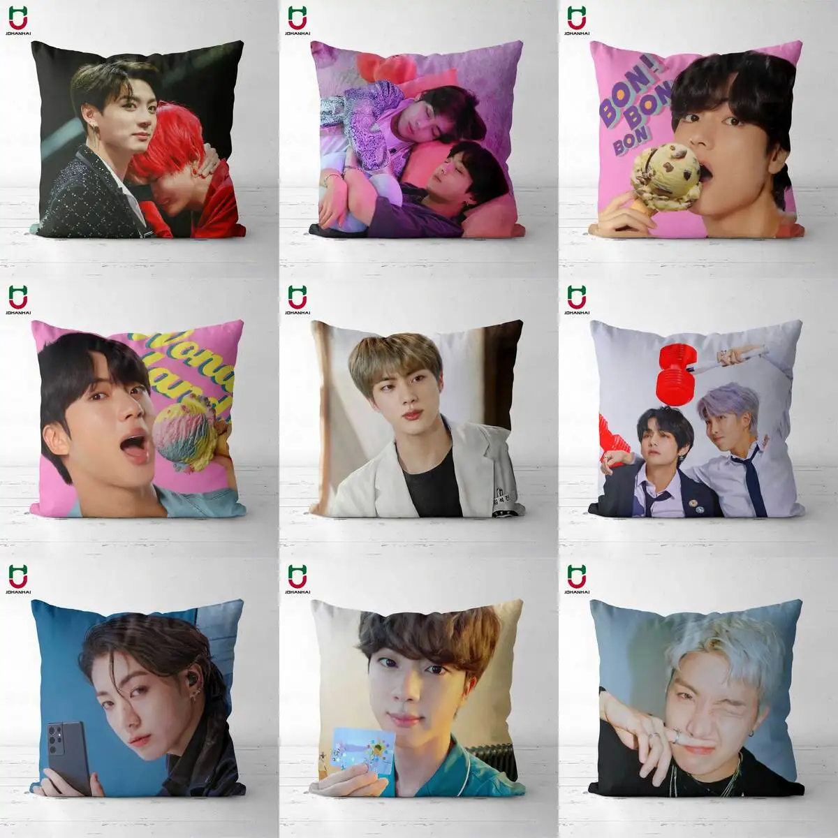 Kpop Cushion Kpop Pillowcase Plush pillowcase Version DIY 36 Cushion Cover Square Poszewka 40x40CM 45x45CM
Kpop Cushion Kpop Pillowcase Plush pillowcase Version DIY 36 Cushion Cover Square Poszewka 40x40CM 45x45CM