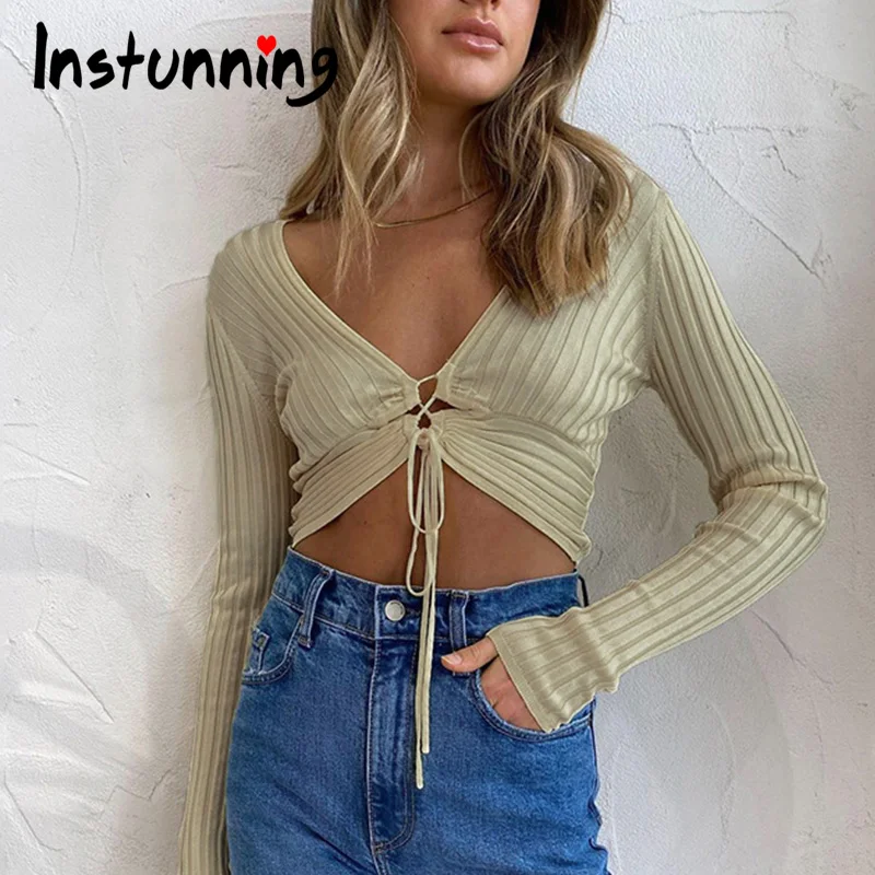 Instunning Hollow Out Bandage Women Crop Top Sexy Club Casual Drawstring Long Sleeve Streetwear Elegant Autumn 2021 Female Tops
Instunning Hollow Out Bandage Women Crop Top Sexy Club Casual Drawstring Long Sleeve Streetwear Elegant Autumn 2021 Female Tops
