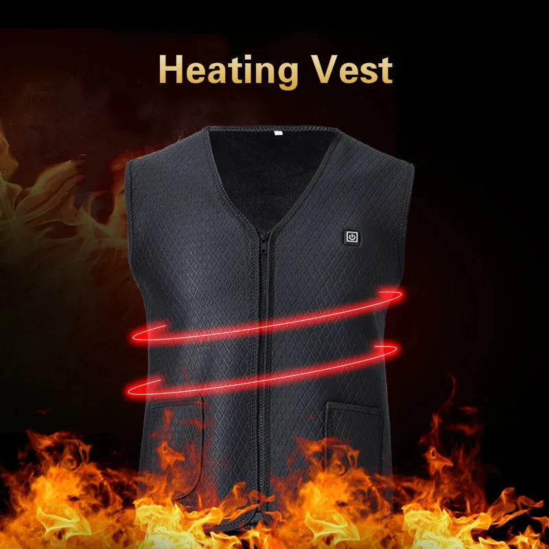 Outdoor Men Electric Heated Vest USB Heating Vest Winter Thermal Cloth Feather Camping Hiking Warm Fishing Hunting Jacket 2019
Outdoor Men Electric Heated Vest USB Heating Vest Winter Thermal Cloth Feather Camping Hiking Warm Fishing Hunting Jacket 2019